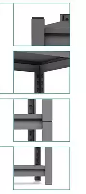 Стеллаж OLIMPIC Luxe с закрытыми стойками, 300х600х600мм., 3 полки