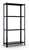 Стеллаж Лайт 1000х1000х500мм, 3 полки, черный