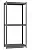 Стеллаж OLIMPIC Luxe с закрытыми стойками, 300х900х1800мм., 5 полок